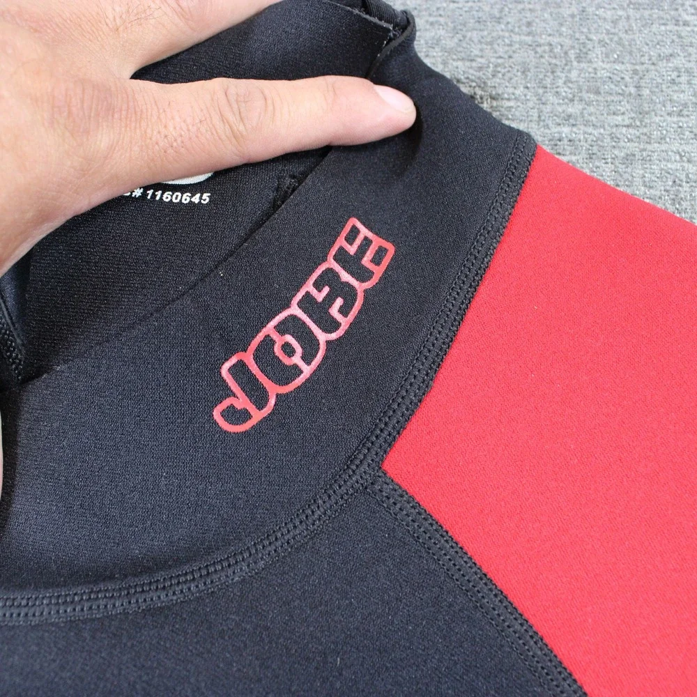 Jobe Fusion Mens XL‎ Shorty Wetsuit Black Red Neoprene Spring Suit 1160645
